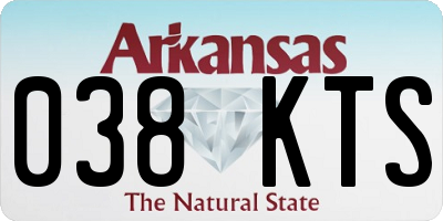 AR license plate 038KTS
