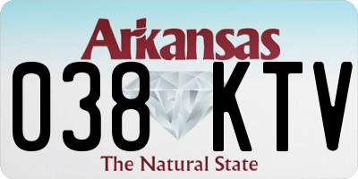 AR license plate 038KTV