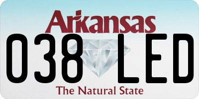 AR license plate 038LED