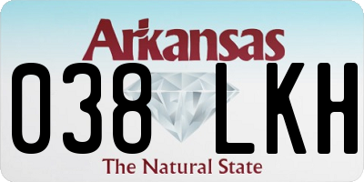 AR license plate 038LKH