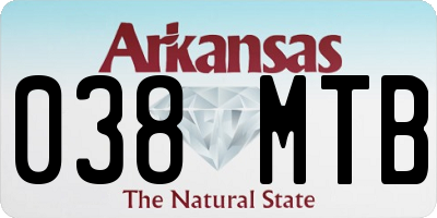 AR license plate 038MTB