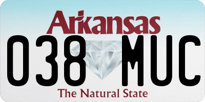 AR license plate 038MUC