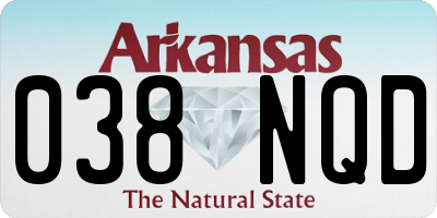 AR license plate 038NQD