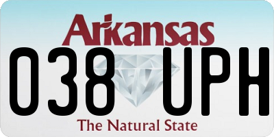 AR license plate 038UPH