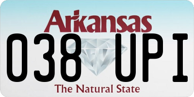 AR license plate 038UPI
