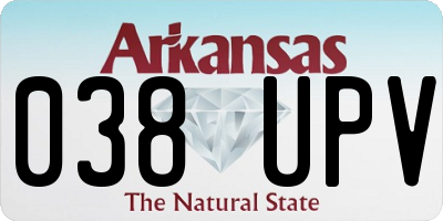 AR license plate 038UPV