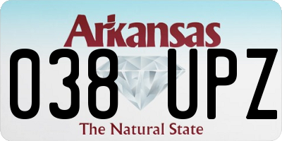 AR license plate 038UPZ