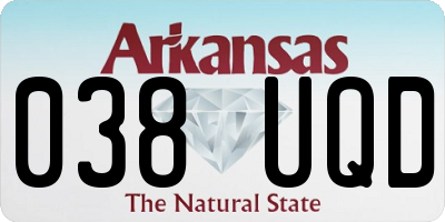 AR license plate 038UQD