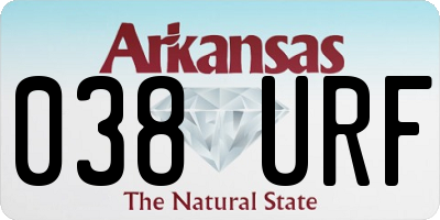 AR license plate 038URF