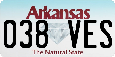 AR license plate 038VES
