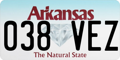 AR license plate 038VEZ