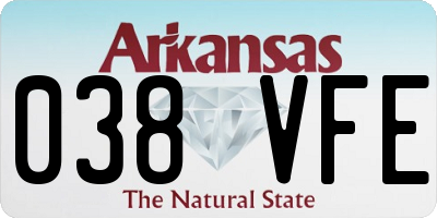 AR license plate 038VFE