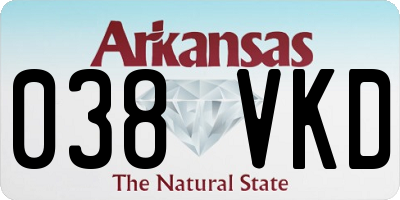 AR license plate 038VKD
