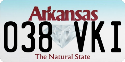 AR license plate 038VKI