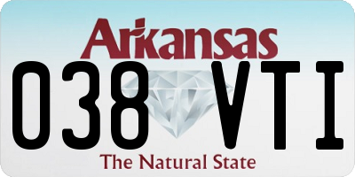 AR license plate 038VTI