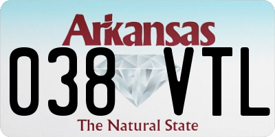 AR license plate 038VTL