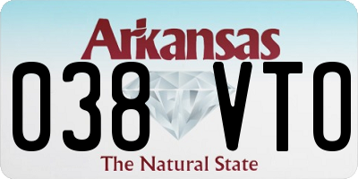 AR license plate 038VTO