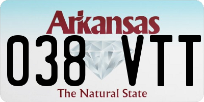 AR license plate 038VTT