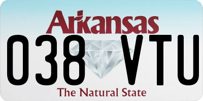 AR license plate 038VTU