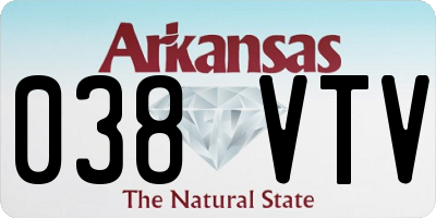 AR license plate 038VTV