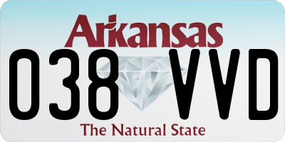 AR license plate 038VVD