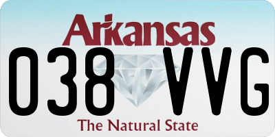 AR license plate 038VVG