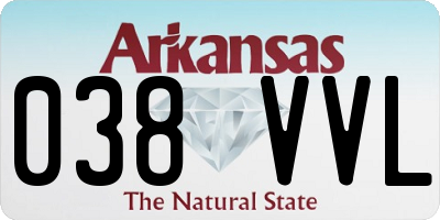AR license plate 038VVL