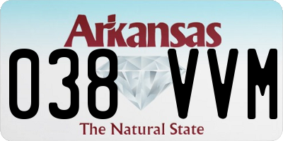 AR license plate 038VVM