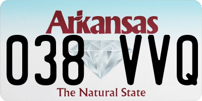 AR license plate 038VVQ