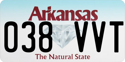 AR license plate 038VVT