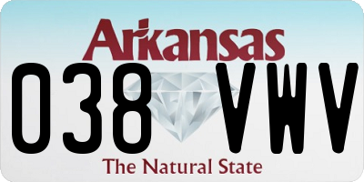 AR license plate 038VWV