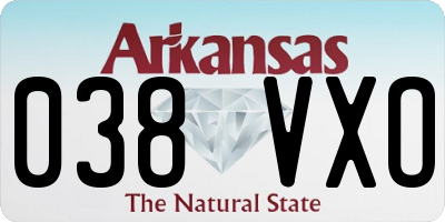 AR license plate 038VXO