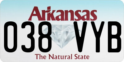 AR license plate 038VYB