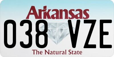 AR license plate 038VZE