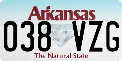 AR license plate 038VZG