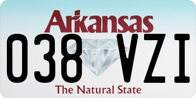 AR license plate 038VZI