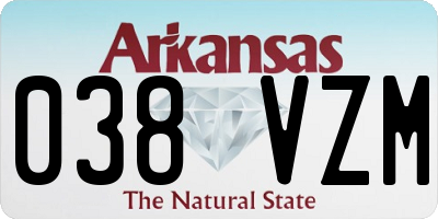 AR license plate 038VZM