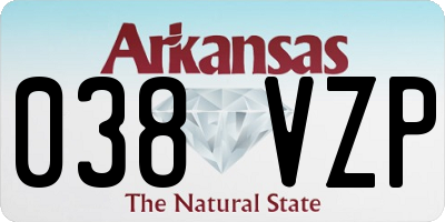 AR license plate 038VZP