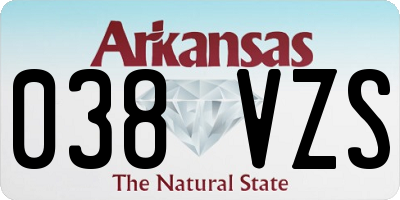 AR license plate 038VZS