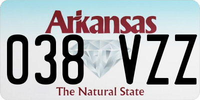 AR license plate 038VZZ