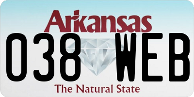 AR license plate 038WEB
