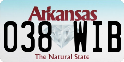 AR license plate 038WIB