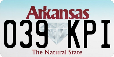 AR license plate 039KPI