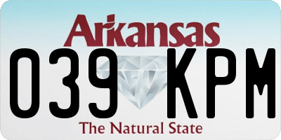 AR license plate 039KPM