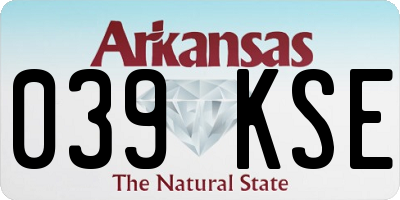 AR license plate 039KSE