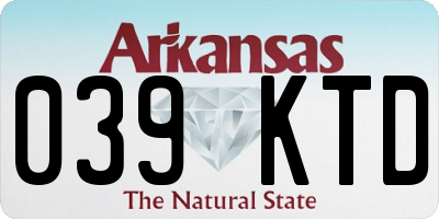 AR license plate 039KTD