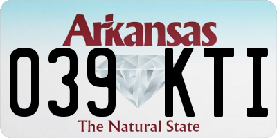 AR license plate 039KTI