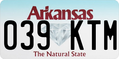 AR license plate 039KTM