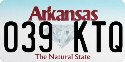 AR license plate 039KTQ