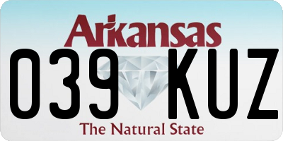 AR license plate 039KUZ